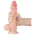 Lovetoy Sliding-Skin - munanditega kahekihiline dildo - 20cm naturaalne
