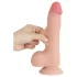 Lovetoy Sliding-Skin - munanditega kahekihiline dildo - 20cm naturaalne