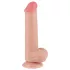 Lovetoy Sliding-Skin - munanditega kaksikkihiline dildos - 20,8 cm naturaalne