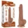 Lovetoy - munanditega kahekordne dildo - 19,5cm - natur