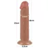Lovetoy Sliding-Skin - dildo iminapaga - 20cm - natur