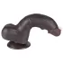 Lovetoy Sliding-Skin - munanditega kahekordne dildos - 20cm pruun