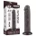 Lovetoy Sliding-Skin - realistlik kahekihiline dildo iminapaga - 20cm pruun