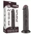 Lovetoy Sliding-Skin - realistlik kahekihiline dildo iminapaga - 20cm pruun
