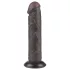 Lovetoy Sliding-Skin - realistlik kahekihiline dildo iminapaga - 20cm pruun