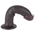 Lovetoy Sliding-Skin - realistlik kahekihiline dildo iminapaga - 20cm pruun