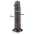 Lovetoy Sliding-Skin - realistlik kahekihiline dildo iminapaga - 20cm pruun