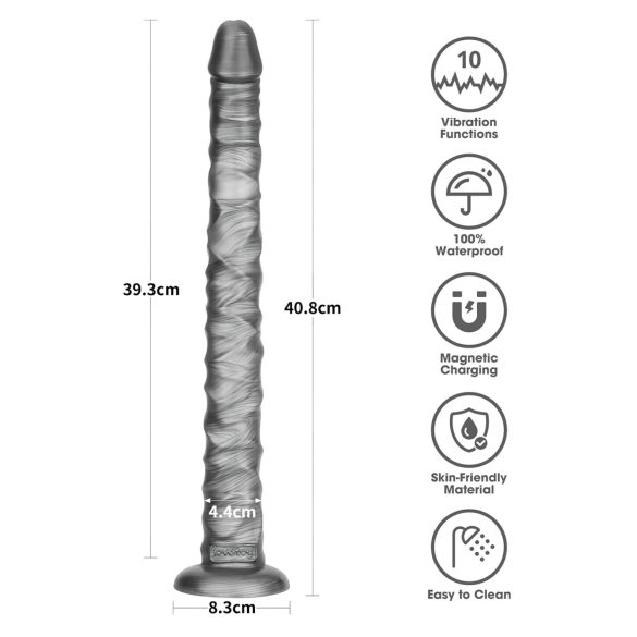Lovetoy King Sized - suur vibraator - 40,5 cm - hall