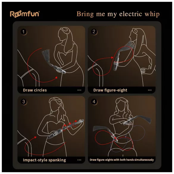 Roomfun - elektriline šokiplaat (must)