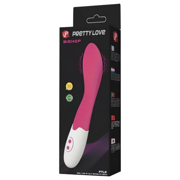 Pretty Love Bishop - G-punkti vibraator - veekindel - roosa/valge