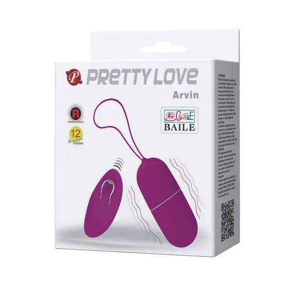 Pretty Love Arvin - kantav raadios juhtmega vibraator-muna (roosa)
