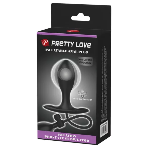 Pretty Love - täispuhutav anaaltäitja sisemise kuuliga - must