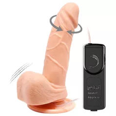  Baile Barbara Mark - realistlik pöörlev vibraator - 15 cm naturaalne