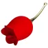 Pretty Love Rose Lover - kliitorivibraator keelefunktsiooniga 2in1 - punane