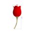 Pretty Love Rose Lover - 2in1 kliitorivibraator (punane)