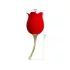 Pretty Love Rose Lover - kliitorivibraator keelefunktsiooniga 2in1 - punane