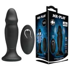 MR. PLAY - juhtmevaba anaalvibraator - must - akuga