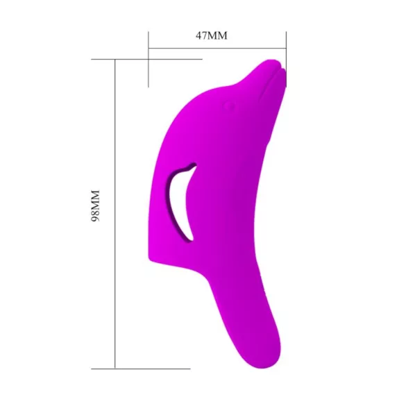 Pretty Love Delphini - sõrmevibraator delfiiniga - lilla