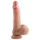 Dual Density - realistlik munanditega dildop, iminapaga - 18cm naturaalne