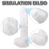 Sex HD Martin - realistlik dildo munanditega iminapaga - valge