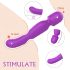 Sex HD Iris - soojendav kahemootoriline vibraator (lilla)