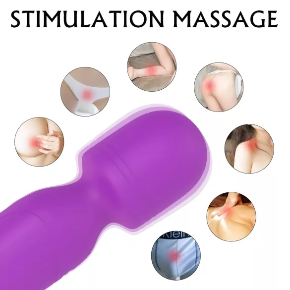 Sex HD Iris - soojendav kahe mootoriga vibraator-massaaž - lilla
