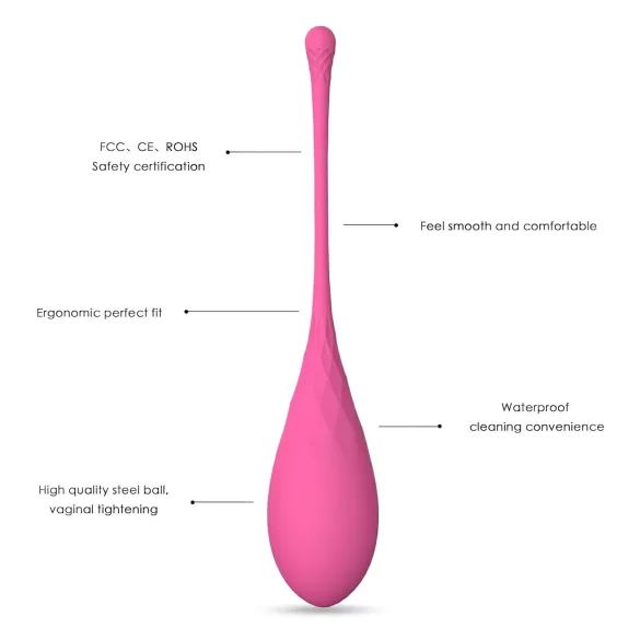 Sex HD Eggs - kegelkuulide komplekt 6 tk - roosa