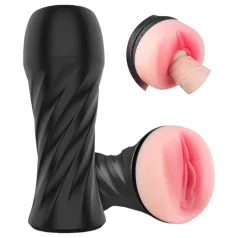   Sex HD Marcus - elutruu kunsttupega tasku­masturbaator (must-naturaalne)