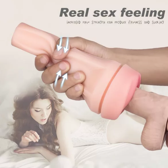 Sex HD Marcus - elutruu kunsttupega tasku­masturbaator (must-naturaalne)
