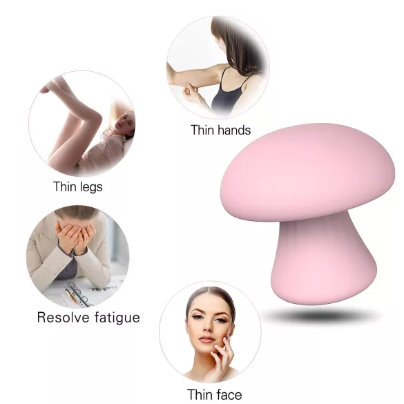 Magic Mushroom - akuga töötav vibraator (roosa)