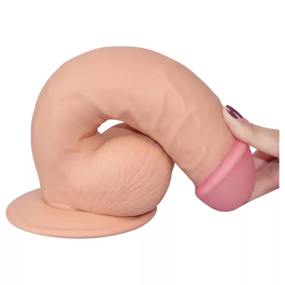Lovetoy Ultra Soft - realistlik dildoks - pehme, elastne 21,5cm naturaalne