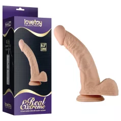 Lovetoy Real Extreme - G-punkti dildo - 21 cm - naturaalne