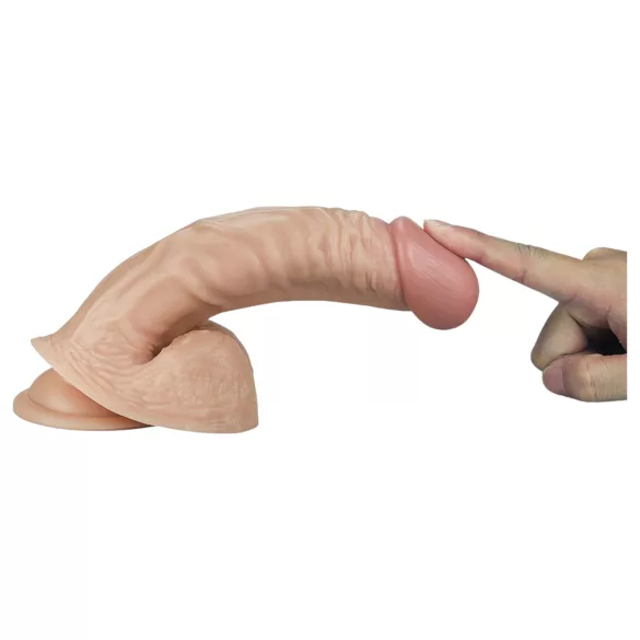 Lovetoy Real Extreme - G-punkti dildo - 21 cm - naturaalne