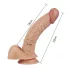 Lovetoy Real Extreme - G-punkti dildo - 21 cm - naturaalne