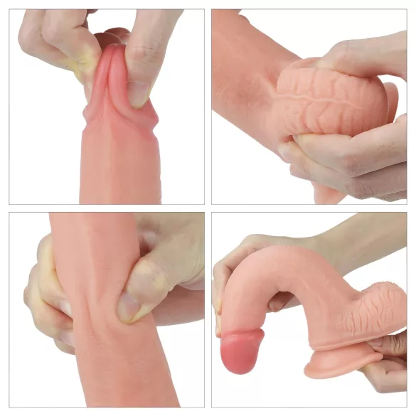 Lovetoy Nature Cock - realistlik dildos - kahekordne kiht - 20cm naturaalne