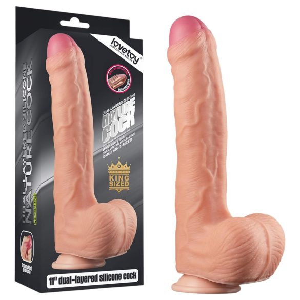 Looduslik tõeline dildo - 28cm (naturaalne)
