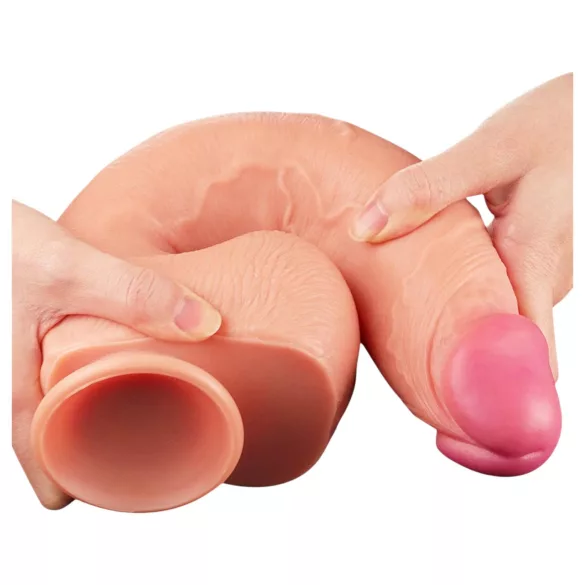 Lovetoy Nature Cock - realistlik dildos - kahekordne kiht - 30cm naturaalne