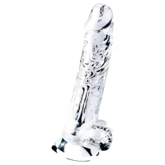   Lovetoy Flawless Clear - iminapaga dildo - 19 cm (läbipaistev)