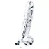 Lovetoy Flawless Clear - iminapaga dildo - 19 cm (läbipaistev)