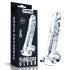 Lovetoy Flawless Clear - iminapaga dildo - 19cm (läbipaistev)