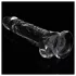 Lovetoy Flawless Clear - iminapaga dildo - 19 cm (läbipaistev)