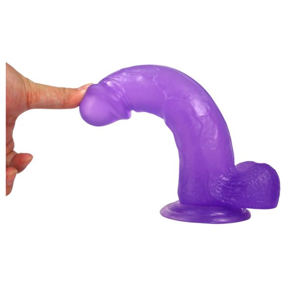 Lovetoy Jelly Studs - dildo iminapaga - 20cm lilla