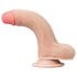 Lovetoy Sliding-Skin - kahekordne dildo - 18cm (naturaalne)