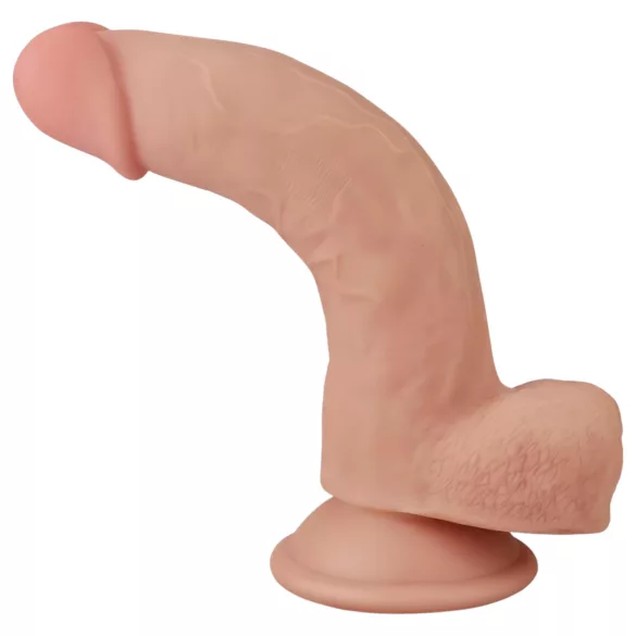 Lovetoy Sliding-Skin - realistlik dildos - kahekordne kiht - 21cm naturaalne