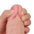 Lovetoy Sliding-Skin - kahekordne dildo - 23cm (naturaalne)