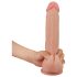 Lovetoy Sliding-Skin - kahekordne dildo - 23cm (naturaalne)