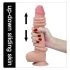 Lovetoy Sliding-Skin - kahekordne dildo - 23cm (naturaalne)