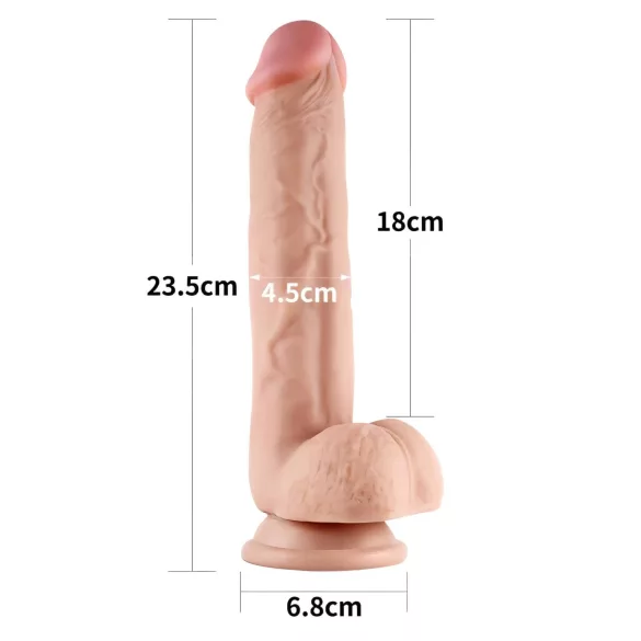 Lovetoy - realistlik dildos - kahekihiline - 23cm naturaalne