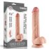 Lovetoy Sliding-Skin - kahekordne dildo - 23cm (naturaalne)