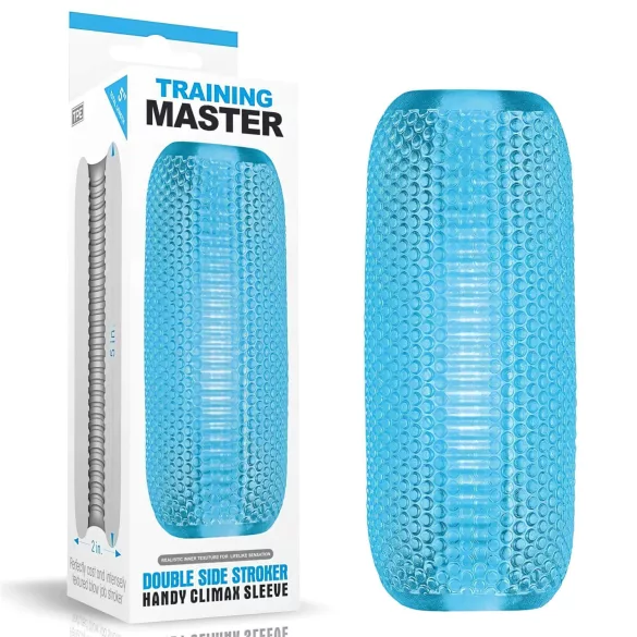 Lovetoy Training Master - 2-poolne sooniline masturbaator (sinine)